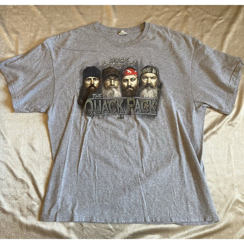 Duck Dynasty Quack Pack Mens Size 2XL Gray Shirt Tee‎ TV Show